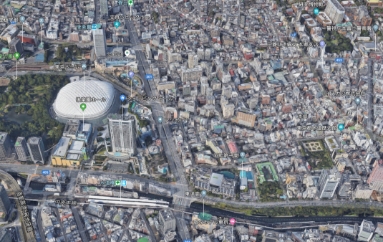 3DウォークスルーとGoogleストリートビューの連携